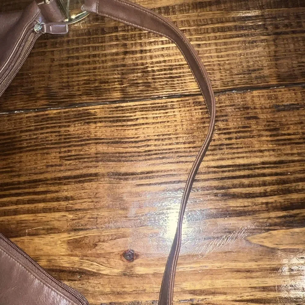 Strada Brown Shoulder‎ Bag Purse Handbag Faux Leather Pre-owned
